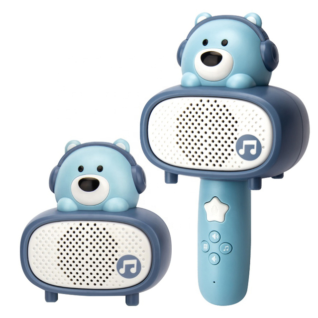 BGL Educational Toy Wireless Electronic Microphone & Mini Speaker with Machine Music Song Organ Type Made of Plastic for Kids
