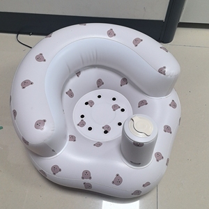 Portable <b>Inflatable</b> Baby Seat Soft PVC Infant <b>Sofa</b> Foldable Nursery Chair for Home Hotel - Product Image 4