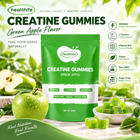 Gummies de créatine et d'électrolytes pré-entraînement à marque privée, sans sucre, 6 g de créatine monohydrate