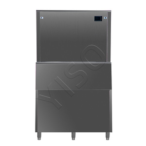 YISO Factory Direct 1000kg/24h Energy Saving Catering Super Large <b>Ice</b> Storage Commercial Granular Snow <b>Ice</b> <b>Maker</b> for Food Stores - Product Image 1