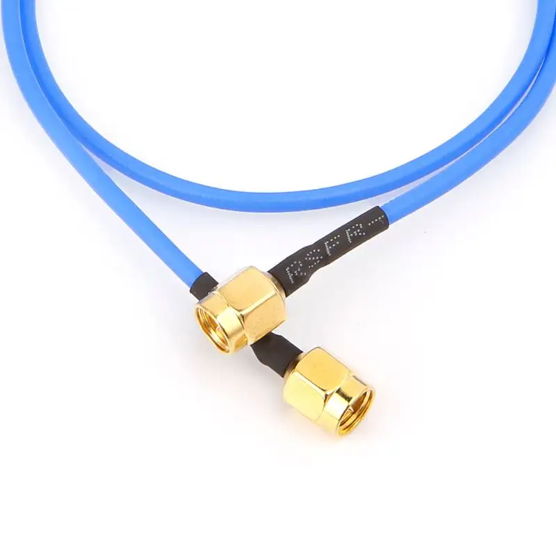 Kabel SMA RG405 Solder Jantan Ke Betina Colokan Konektor Lurus dengan Kabel 450Mm