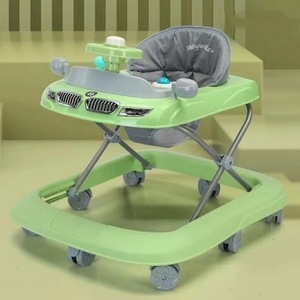 Trotteur réglable en usine pour tout-petits, <span class=keywords><strong>chariot</strong></span> d'apprentissage et de marche avec cadre en plastique pliable, jouets pour enfants de 0 à 3 ans - Product Image 3