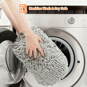 OKKPETS Personalisierbare, schnelltrocknende Haustiermatte aus Chenille – saugfähige, rutschfeste und waschbare Schmutzfangmatte für schmutzige Hundepfoten - Product Image 5