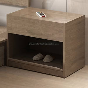 Muebles de Hotel Económicos de 3 Estrellas, Juego de Dormitorio Contemporáneo, Estructura de Cama de Madera con Mueble para TV, Mesa de Noche y Armario - Product Image 5