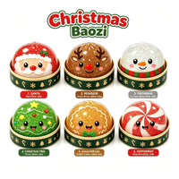 Jouet promotionnel surprise souple en forme de boulettes de Noël, Père Noël, Bonhomme de neige, Renne, jouet anti-stress pour enfants