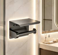 Porte-papier toilette moderne Duxini en acier inoxydable 304 brossé, finition or rose, écologique, pour usage domestique, accessoire de salle de bain