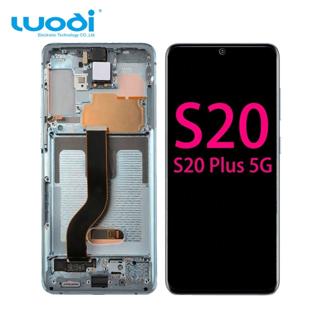 Wholesale Super AMOLED Mobile Phone Lcds for Samsung S20 Plus Removed G981v G980 G988U Display Touch Screen Part Repair Pantalla