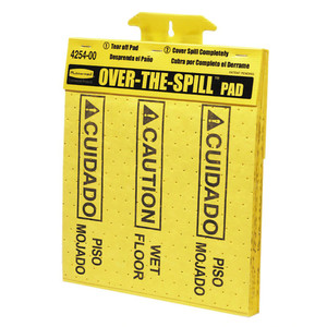 Tappetino Anti-Schizzi 4254-00 Giallo, Segnale di Attenzione Pavimento Bagnato, Tappetino per il Controllo delle Sversamenti - Product Image 1