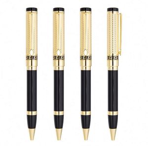 Elegant Gold Metal High-End Luxury Ballpoint <b>Pen</b> Custom Logo Engraved Heavy Twist Business Writing Gift <b>Pen</b> Personalized - Product Image 1