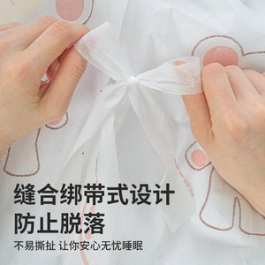 Disposable Travel <b>Bedding</b> Set 4 Pieces Double Size Characters Pattern Non Woven Fabric Hotel Use - Product Image 5