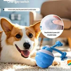 Silikon TPR Malzemeden Elektrikli Sallanan Top Köpek Oyuncağı - Otomatik İnteraktif Isırmaya Dayanıklı Kendi Kendine Rahatlatıcı Zıplayan Oyuncak - Product Image 6