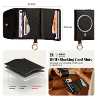 Étui portefeuille pour téléphone portable en cuir de vachette véritable avec longue bandoulière pour iPhone 17 18 Pro Max Prix usine