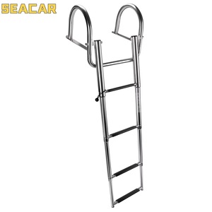 Escalera para barco Seacar, escalón plegable de acero inoxidable para barcos, yates y flotadores - Product Image 2