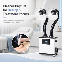 Extracteur de fumée mobile pour ongles, extensions de cils, laboratoire, extracteur de fumée pour peinture au pistolet Qubo