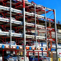 Système de stationnement de voitures moderne en acier à plusieurs niveaux automatique intelligent à glissière et à levage, équipement innovant pour la maison, l'atelier, la ferme