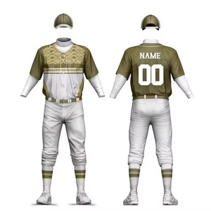 Ensemble uniforme de baseball grande taille avec vêtements de sport à manches courtes pour les séances d'entraînement – Respirant et souple – En promotion - Product Image 1