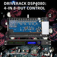 Système de contrôle de haut-parleurs actifs en métal DriveRack DSP4080 96KHz à 192KHz, 4 entrées 8 sorties, portable avec DSP FIR
