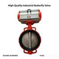 Válvula de Retención de Mariposa de Acero Inoxidable de 4 Pulgadas con Tres Clips, Doble Cara, al Vacío, con Actuador Inalámbrico y Brida
