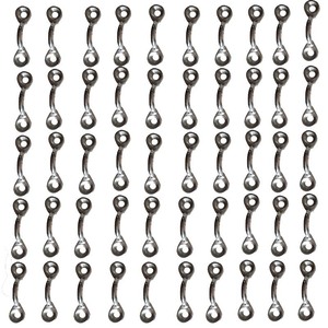 Pernos de ojo tipo C de acero inoxidable, acabado 2B de grado 304, para herrajes de cubierta de barco, kayak, canoa, paquete de 50 - Product Image 5