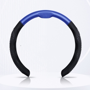 Funda de silicona para volante de coche de cuero antideslizante resistente al desgaste Instalación universal a presión Compatible con los modelos A5 A6 - Product Image 4