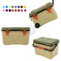 4 en 1 Mini Petite Grande Boîte Glacière à Glace Portable Isolée à Bas Prix Personnalisée pour le Camping en Plein Air avec Rouleaux de Roues