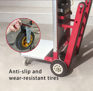 भारी शुल्क औद्योगिक उपयोग के लिए प्लेटफॉर्म संरचना के साथ ऊपर आसान-अभिनव स्टील फोल्डेबल इलेक्ट्रिक सीढ़ी चढ़ाई कार्ट - Product Image 3