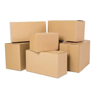 Vente de gros Boîtes de rangement en carton ondulé avec image de marque personnalisée, gros cartons de rangement solides à 5 plis
