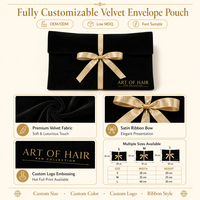 Pochette en velours personnalisée avec logo, sac cadeau à nœud en ruban pour vêtements, accessoires, écharpes, perruques, chapeaux, rangement, vente en gros, OEM