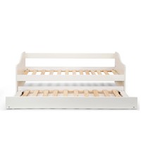 Canapé-lit moderne et simple en bois massif, meubles de salon pour enfants, petit appartement, lit escamotable à double usage