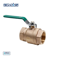 Válvulas de Bola de Paso Completo BMAG 1/2 -4 600 WOG de Servicio Pesado Válvula de Cierre para Agua con Cuerpo de Bronce