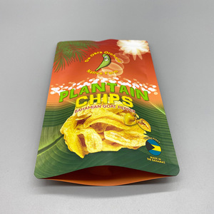 Bolsa personalizada impresa con orificio para colgar, tipo stand-up, para chips de plátano crujientes, resellable, de larga duración, para envasado a granel, apta para uso alimentario. - Product Image 5