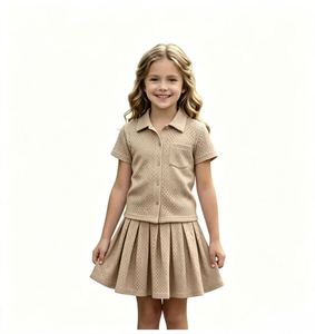 Ensemble deux pièces de haute qualité : Polo et jupe plissée, respirant, à manches courtes, idéal pour l'été et le quotidien, parfait pour les voyages, vente en gros - Product Image 6