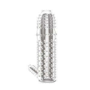 Anillo para Pene con Forma de Diente de Lobo de Cristal Transparente, Material TPE, para Agrandamiento y Engrosamiento, Juguete Sexual para Adultos - Product Image 2