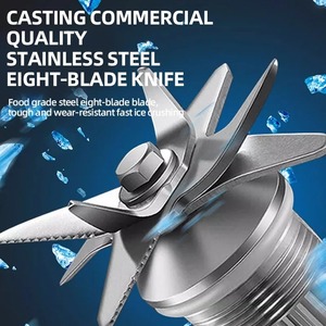 เครื่องปั่นน้ำผลไม้ในครัวเรือน เครื่องปั่นสมูทตี้ เครื่องปั่นน้ำแข็งกำลังสูงระดับมืออาชีพ เครื่องบดอาหารเชิงพาณิชย์ เครื่องบดน้ำแข็ง เครื่องทำนมถั่วเหลือง - Product Image 5