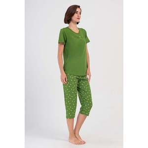 Combinaison de nuit ovale à manches courtes et col rond pour femmes - Product Image 2