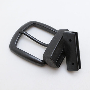 Fibbia per <span class=keywords><strong>Cintura</strong></span> Vintage Anticata <span class=keywords><strong>Nera</strong></span> Reversibile 38mm 1.5 Pollici Girevole a Perno Singolo Ricambio Hardware - Product Image 4