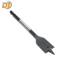 מקדח שפיץ משושה להחלפה מהירה <span class=keywords><strong>1</strong></span>/4 אינץ' מפלדת פחמן גבוהה DT, מקדח עץ בעל 3 נקודות שחורים, באריזת בליסטר - Product Image 3