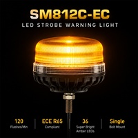 LED-Warnleuchte 12V 24V Signal Bernsteinfarbener Rotierender Rundumleuchter Blinkende Notfall-Warnleuchte