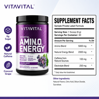 Poudre d'Énergie Aminé BCAA EAA Nutrition Sportive Croissance Musculaire Adulte Sans Sucre OEM ODM Compléments Alimentaires Marque Privée Usine Personnalisée