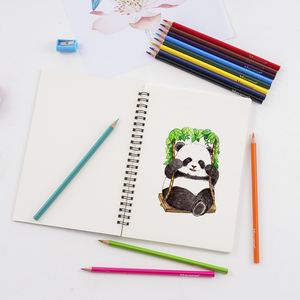 Macaron 12 <span class=keywords><strong>matite</strong></span> <span class=keywords><strong>colorate</strong></span> + 2 <span class=keywords><strong>matite</strong></span> al carbone triangolari in legno colorato set di <span class=keywords><strong>matite</strong></span> con Logo personalizzato per la pittura - Product Image 4