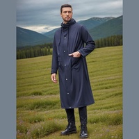 Imperméable respirant personnalisé pour homme, imperméable de haute qualité, durable, imperméable d'hiver avec poches
