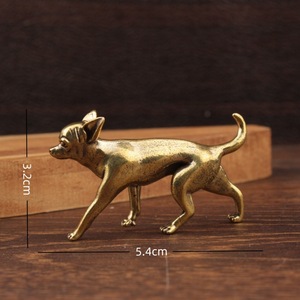 Figura de animal de latón, zorro, decoración de mesa, adorno de jardín para interiores y exteriores, regalo de inauguración de casa - Product Image 4