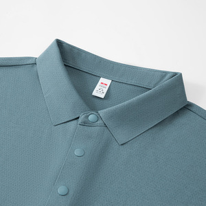 Camisa Polo para Hombre, Color Sólido, Poliéster, Uniforme de Trabajo, Manga Corta, Cuello Solapa, Verano, Hecho a Medida - Product Image 1