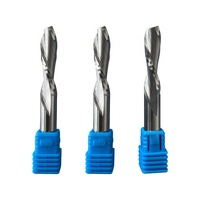 Fraise à spirale en carbure à deux cannelures 3mm 4mm 6mm 10mm pour CNC, découpe acrylique et bois, fraise de compression, support ODM/OEM personnalisé, lot de 10 pièces