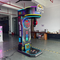 MAKER Machine de boxe commerciale d'arcade avec test de force de frappe, encastrée dans un cabinet métallique, pour bars, centres de jeux et distributeurs automatiques, à fort potentiel de rentabilité