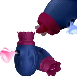 Дропшиппинг розово-красный USB двойная точка G Клиторальные секс-игрушки оральная киска лижущая сосущая Мини Магический язык вибратор для женщин