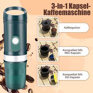 Cafetera Portátil de Cápsulas Tres en Uno, Inalámbrica, con Calentamiento, para Auto y Exteriores, Café <span class=keywords><strong>Americano</strong></span> e Italiano - Product Image 3