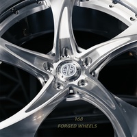 168 Jantes de voiture forgées en 2 parties, tailles personnalisées de 16 à 26 pouces, 5x114.3 5x130 5x108 5x114.3 5x120 5x112 pour Mercedes Range Rover Audi