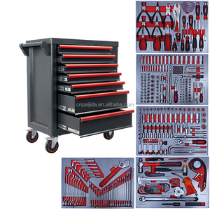 Conjunto de Ferramentas para Mecânico, Armário de Ferramentas para Garagem com Ferramentas Manuais, Armário de Ferramentas Profissional com 7 Gavetas, Conjunto de Ferramentas CRV para Reparos Automotivos - Product Image 1