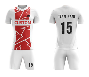 Conjunto de uniforme de fútbol para adultos Unisex personalizado OEM camiseta de fútbol de poliéster 100% estampado Digital corto transpirable cuello redondo estiramiento rápido - Product Image 1